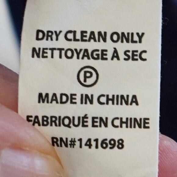 Ramy Brook Ruched Back Pleated Midi Dress Navy Womens Size 0 - Picture 9 of 9